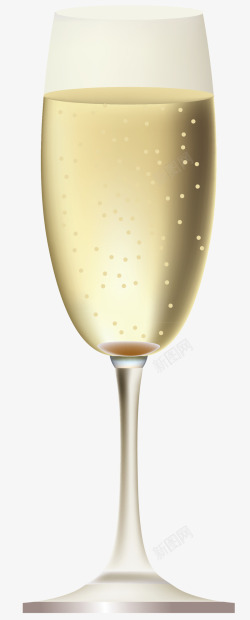 酒中之王卡通香槟图高清图片