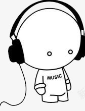 卡通小人图标png_新图网 https://ixintu.com 卡通 可爱 工具 电子产品 白色 耳机
