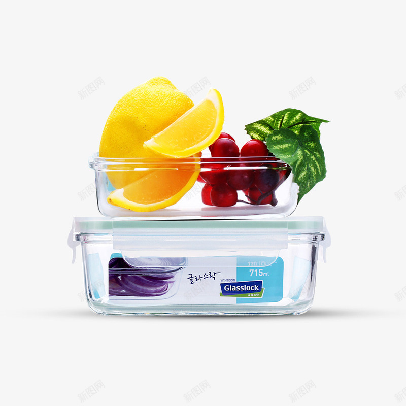 保鲜盒与水果png免抠素材_新图网 https://ixintu.com 保鲜盒 健康 新鲜 水果