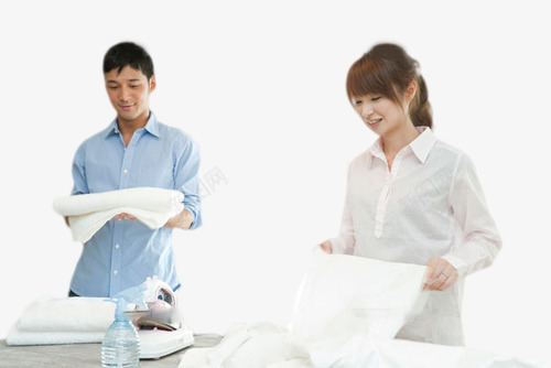 叠衣服的美女png免抠素材_新图网 https://ixintu.com 