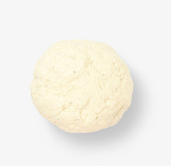球形的白色面团实物素材
