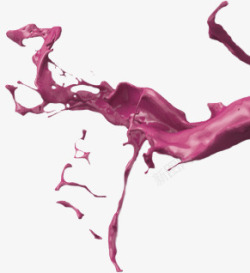 紫色飞溅液体素材