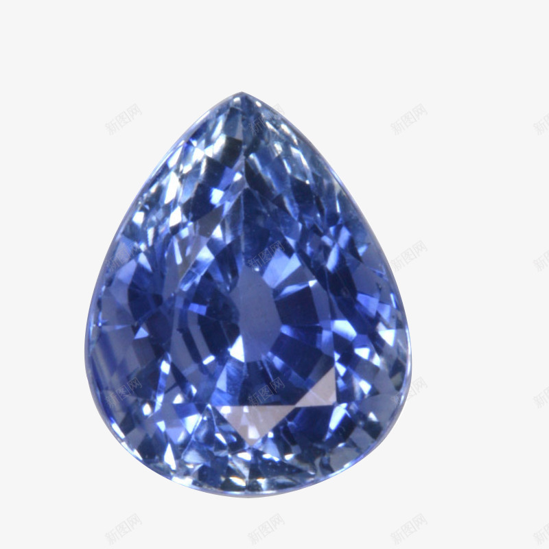 蓝色水晶png免抠素材_新图网 https://ixintu.com 水晶 泪滴型水晶 玻璃 蓝色 钻石 锆石 饰品