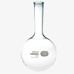 玻璃烧瓶透明圆底烧瓶高清图片
