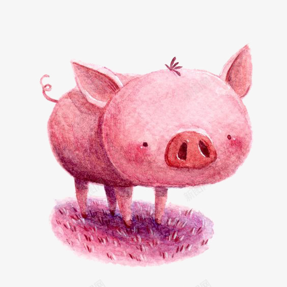 卡通小猪png免抠素材_新图网 https://ixintu.com 小猪免扣元素 小猪宝宝 小猪透明PNG 手绘小猪 粉色小猪