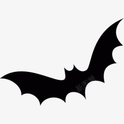 夜间动物蝙蝠飞行图标高清图片