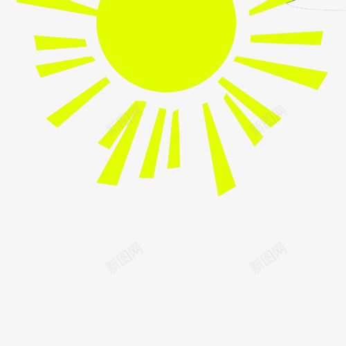 太阳光线png免抠素材_新图网 https://ixintu.com 光明 太阳 太阳光线 黄色
