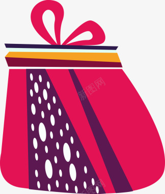 红色卡通礼物盒子图标图标