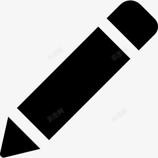 铅笔编辑按钮图标png_新图网 https://ixintu.com 画 界面 绘制 编辑按钮 铅笔