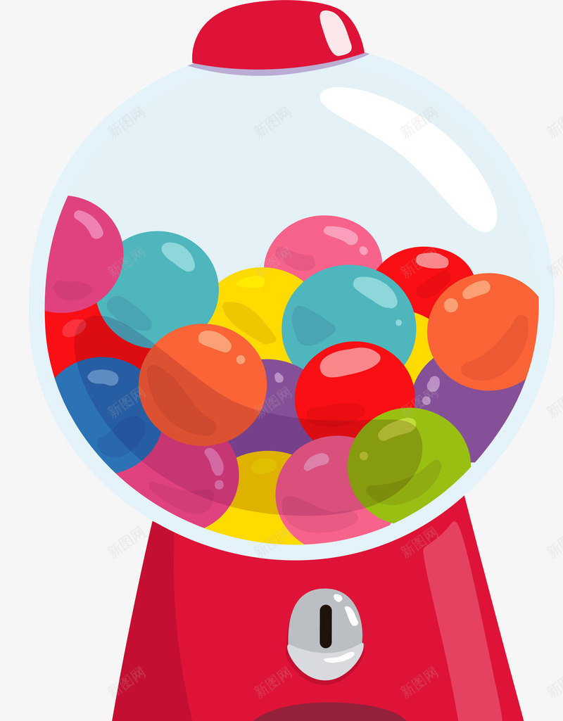 彩色糖果机png免抠素材_新图网 https://ixintu.com 卡通有趣 卡通糖果 矢量图案 简约装饰 设计图