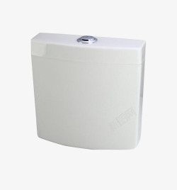 马桶PNG图银色按钮马桶水箱图高清图片