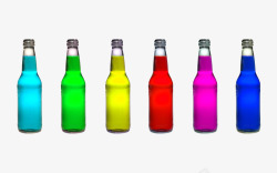 各种颜色的瓶子素材