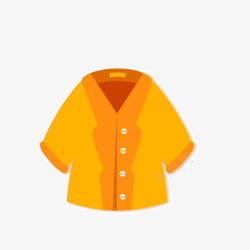 橘色衣服素材