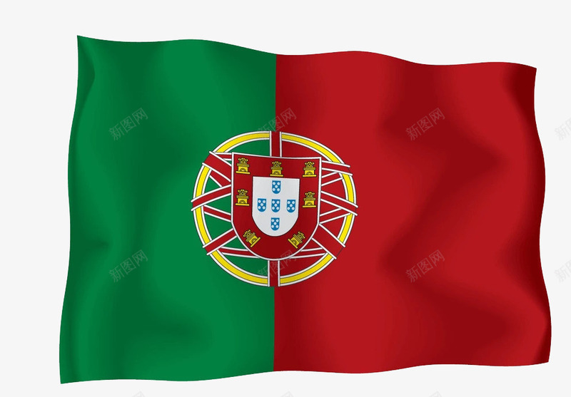 葡萄牙国旗图标png_新图网 https://ixintu.com 国旗 外国国旗 旗 旗帜 葡萄牙国旗
