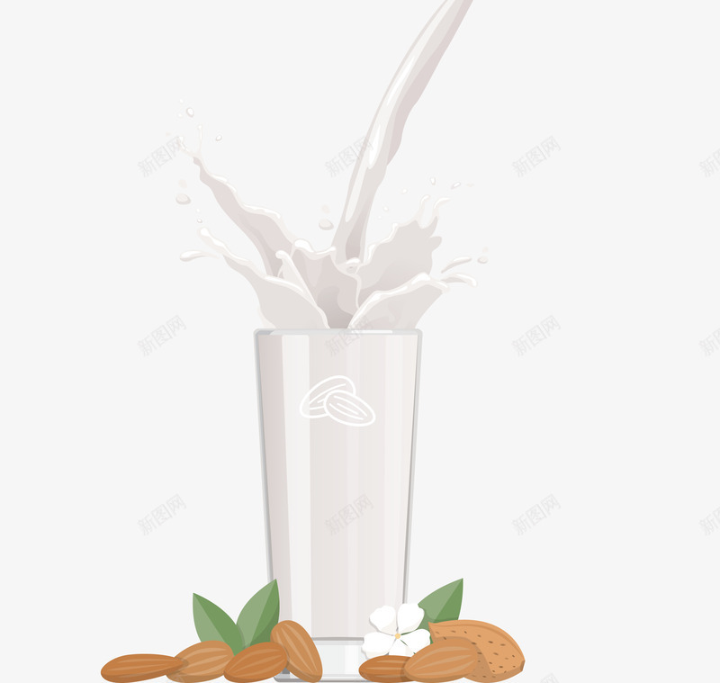 一杯白色牛奶矢量图eps免抠素材_新图网 https://ixintu.com 一杯牛奶 新鲜牛奶 牛奶 白色 白色牛奶 矢量牛奶 矢量图