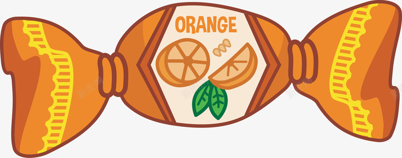 橙色口味水果糖png免抠素材_新图网 https://ixintu.com 橙色 橙色糖果 水果口味 水果糖 甜美口味 糖果 美味糖果矢量