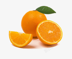 一个半橙子素材
