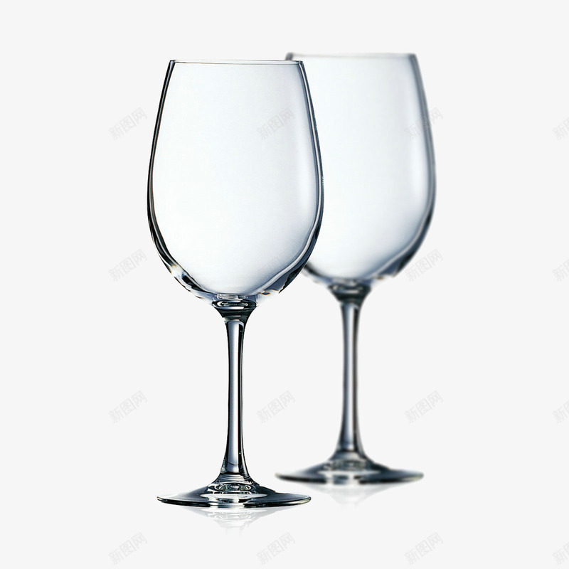 一对红酒杯png免抠素材_新图网 https://ixintu.com 玻璃材质 红酒杯 透明红酒杯 酒杯 高脚杯