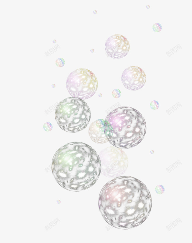 白色晶莹圆球png免抠素材_新图网 https://ixintu.com 圆球 晶莹 白色 设计