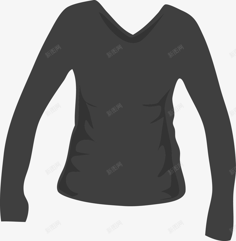 黑色长袖服装图图标png_新图网 https://ixintu.com 上衣 图标 手绘衣服 服装 服装图标 矢量衣服图 简易衣服 衣服 衣服简笔 衣服线框图标 衣服设计