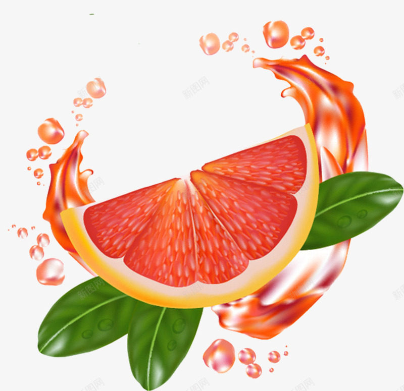 橙色新鲜柚子psd免抠素材_新图网 https://ixintu.com 新鲜柚子 柚子素材 橙色 水果 生物世界 设计 食品