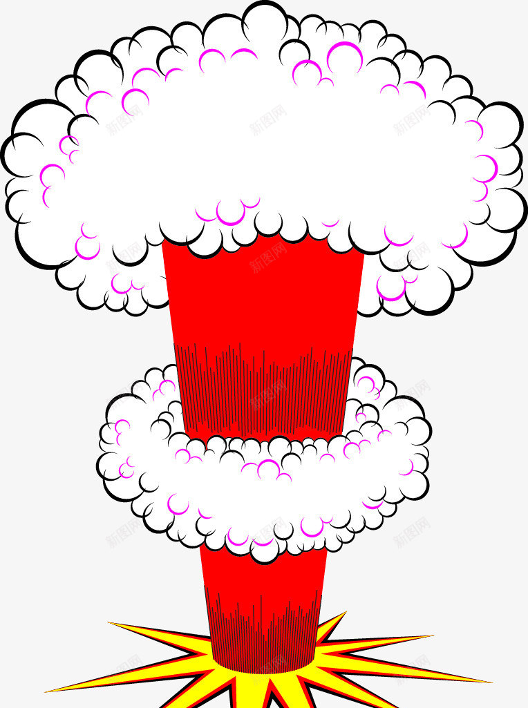 爆炸爆炸签爆炸云png免抠素材_新图网 https://ixintu.com 爆炸 爆炸云 爆炸签