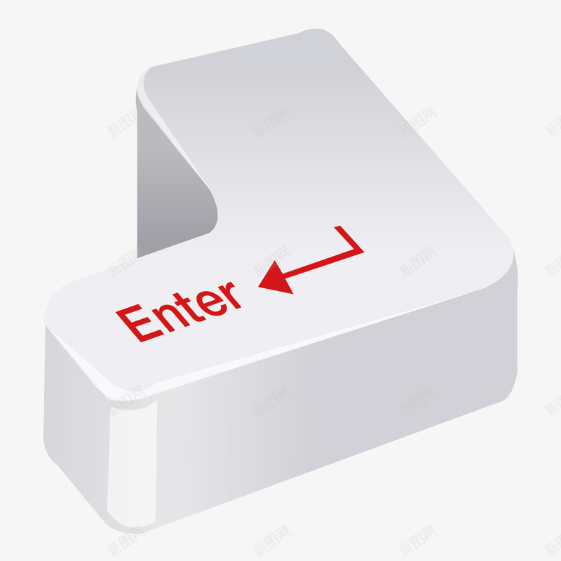 键盘enter键矢量图ai免抠素材_新图网 https://ixintu.com enter按钮 enter键 白色 素材 键盘 矢量图