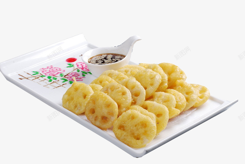 香炸莲藕片png免抠素材_新图网 https://ixintu.com 小吃 煎炸 莲藕 食品