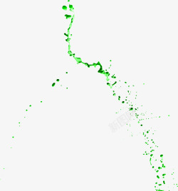飞溅的绿色液体素材