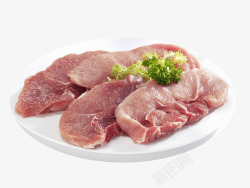 新鲜食物猪腿肉素材