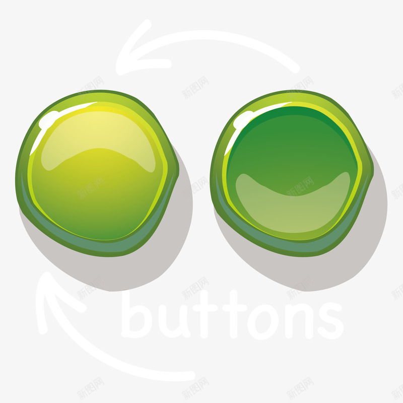 凹凸按钮png免抠素材_新图网 https://ixintu.com 卡通按钮设计 按钮设计 矢量按钮素材 矢量素材 简单按钮设计 质感按钮设计