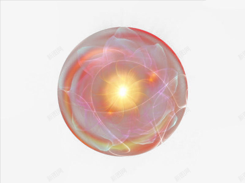 粉色玻璃球png免抠素材_新图网 https://ixintu.com 几何 圆球 玻璃 粉色
