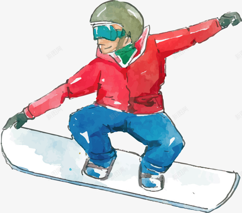 手绘风冬天单板滑雪矢量图ai免抠素材_新图网 https://ixintu.com 冬天 冬天滑雪 单板滑雪 滑雪 滑雪的人 矢量png 矢量图