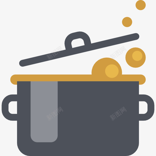 烹饪图标png_新图网 https://ixintu.com 火 炖 热 烹饪 煮 锅 食品 食物和餐厅