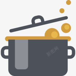 农家地锅炖烹饪图标高清图片