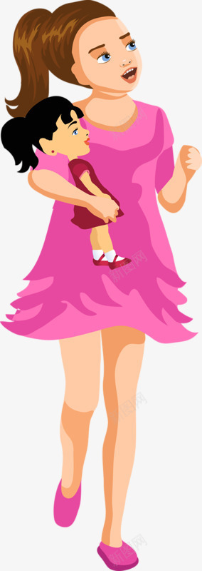 抱孩子的女人png免抠素材_新图网 https://ixintu.com 女人 好看 粉色 衣服