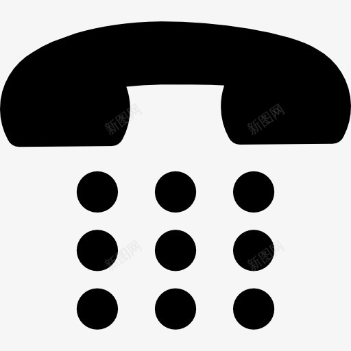 九个圆形按钮电话耳图标png_新图网 https://ixintu.com 九 圆形 工具和用具 手机 手机套 电话 电话机 耳 钮扣