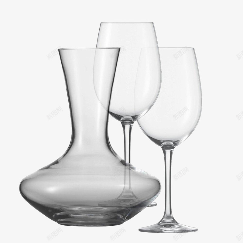 酒杯和量酒器png免抠素材_新图网 https://ixintu.com 玻璃材质 红酒杯 透明红酒杯 酒杯 高脚杯