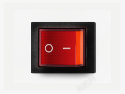 逼真按钮逼真的红色开关按钮PSD高清图片