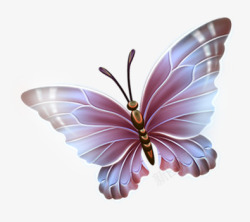 紫色大翅膀蝴蝶素材