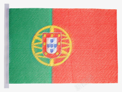 葡萄牙国旗蜡笔画素材