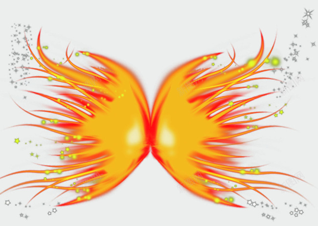 火焰翅膀png免抠素材_新图网 https://ixintu.com 火焰翅膀 炫彩翅膀 荧光