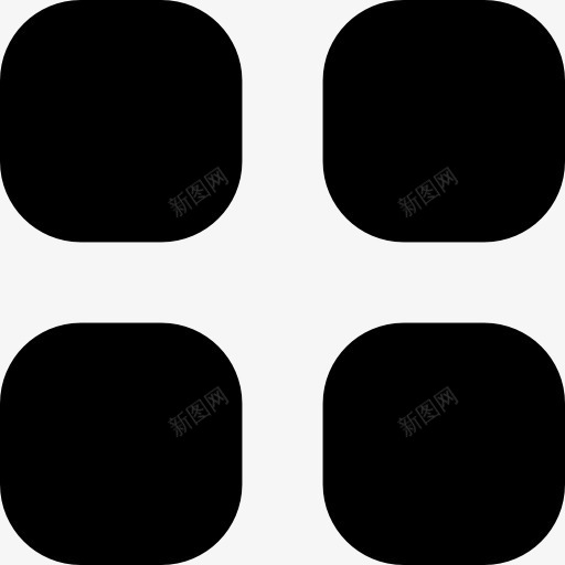 四黑色按钮键盘圆形广场图标png_新图网 https://ixintu.com 四 大杯固体 形状圆图案图标 按钮 按键 接口 计算器 象征 键盘 黑色