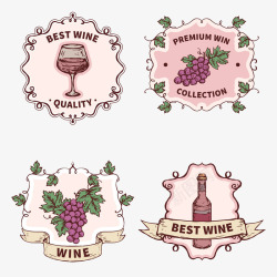葡萄酒标签素材
