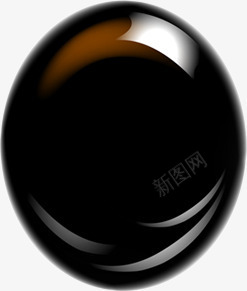 黑色纯净晶莹圆球png免抠素材_新图网 https://ixintu.com 圆球 晶莹 纯净 黑色