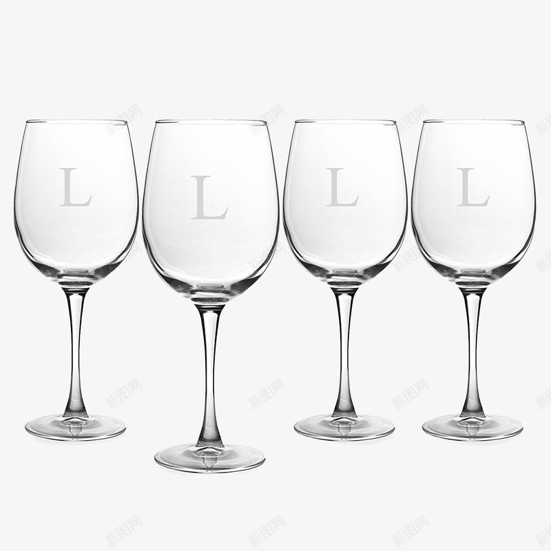 4个高脚杯png免抠素材_新图网 https://ixintu.com 玻璃材质 玻璃杯 红酒杯 透明红酒杯 酒杯 高脚杯