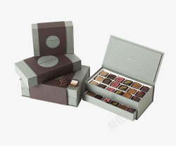 灰色巧克力包装盒素材