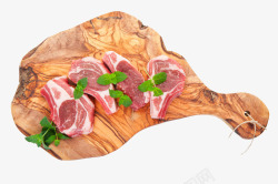 纯净肉切片新鲜羊羔肉高清图片