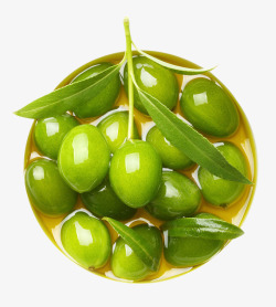 绿色橄榄新鲜水果素材