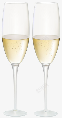 一对高脚杯的香槟酒png免抠素材_新图网 https://ixintu.com 玻璃 酒杯 香槟 香槟酒 高脚杯